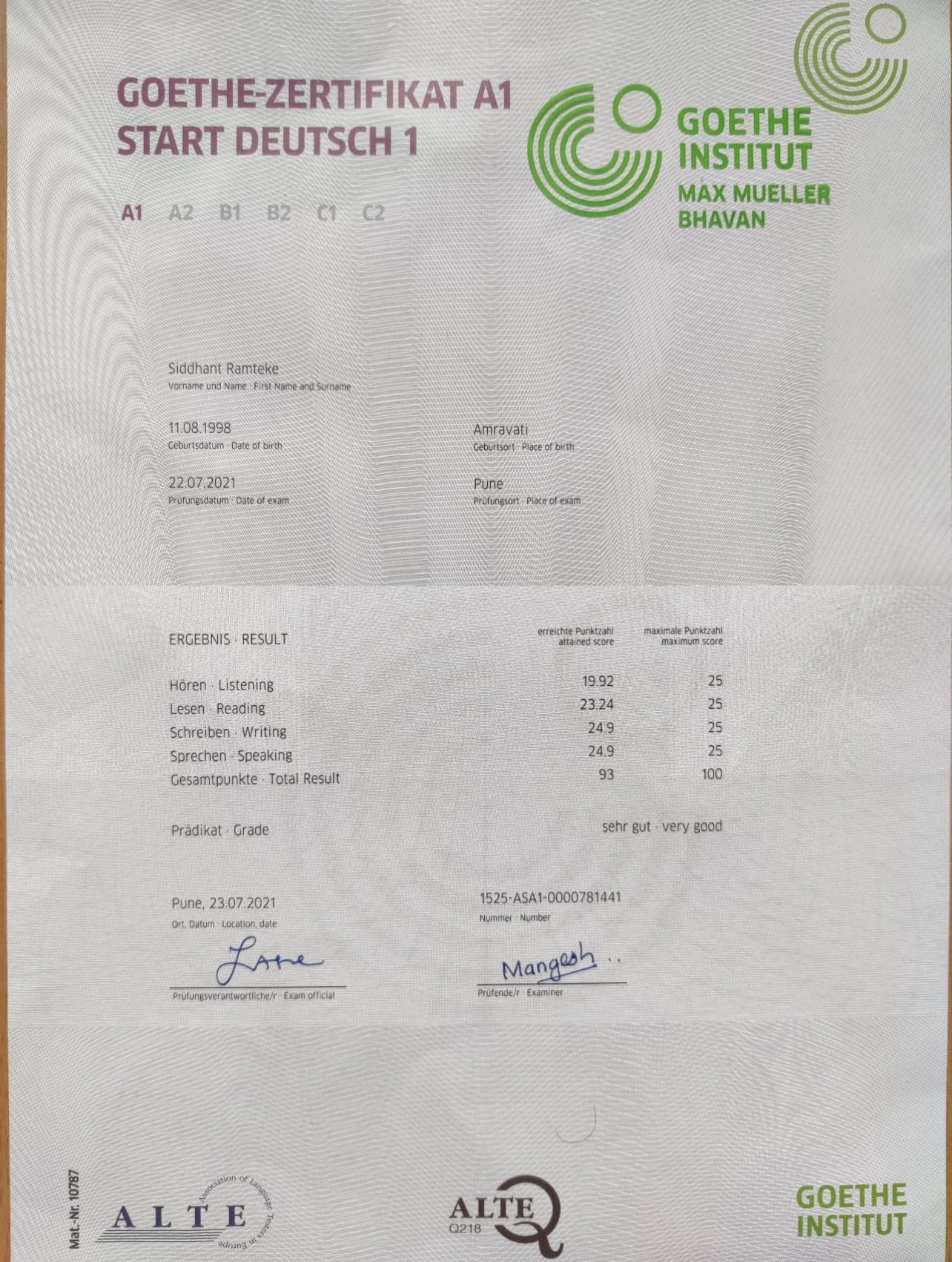Buy genuine Goethe-certificate A2, Goethe-Zertifikat A1, Goethe-Zertifikat B2,